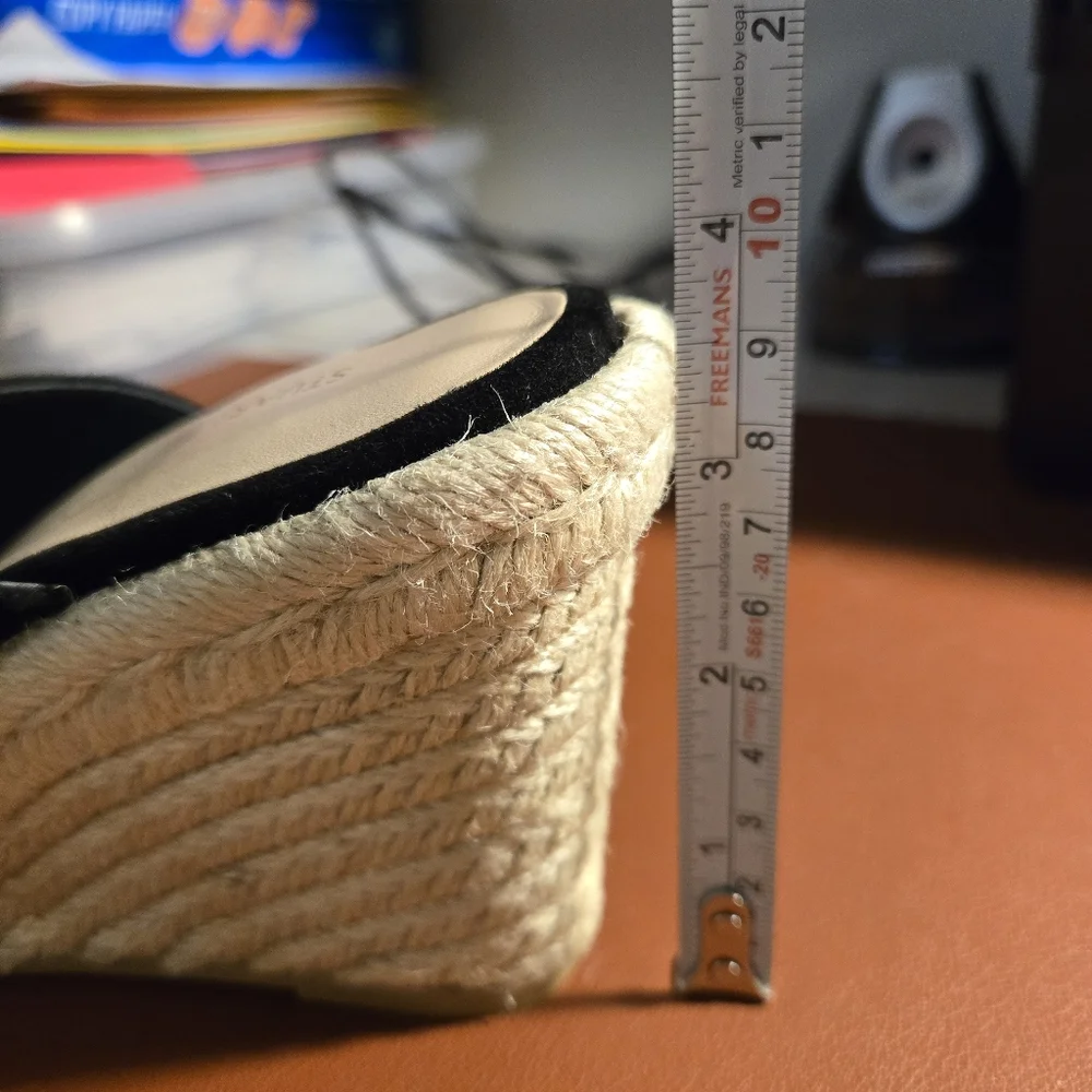 Stuart Weitzman Black Wedges - Picture 7 of 9